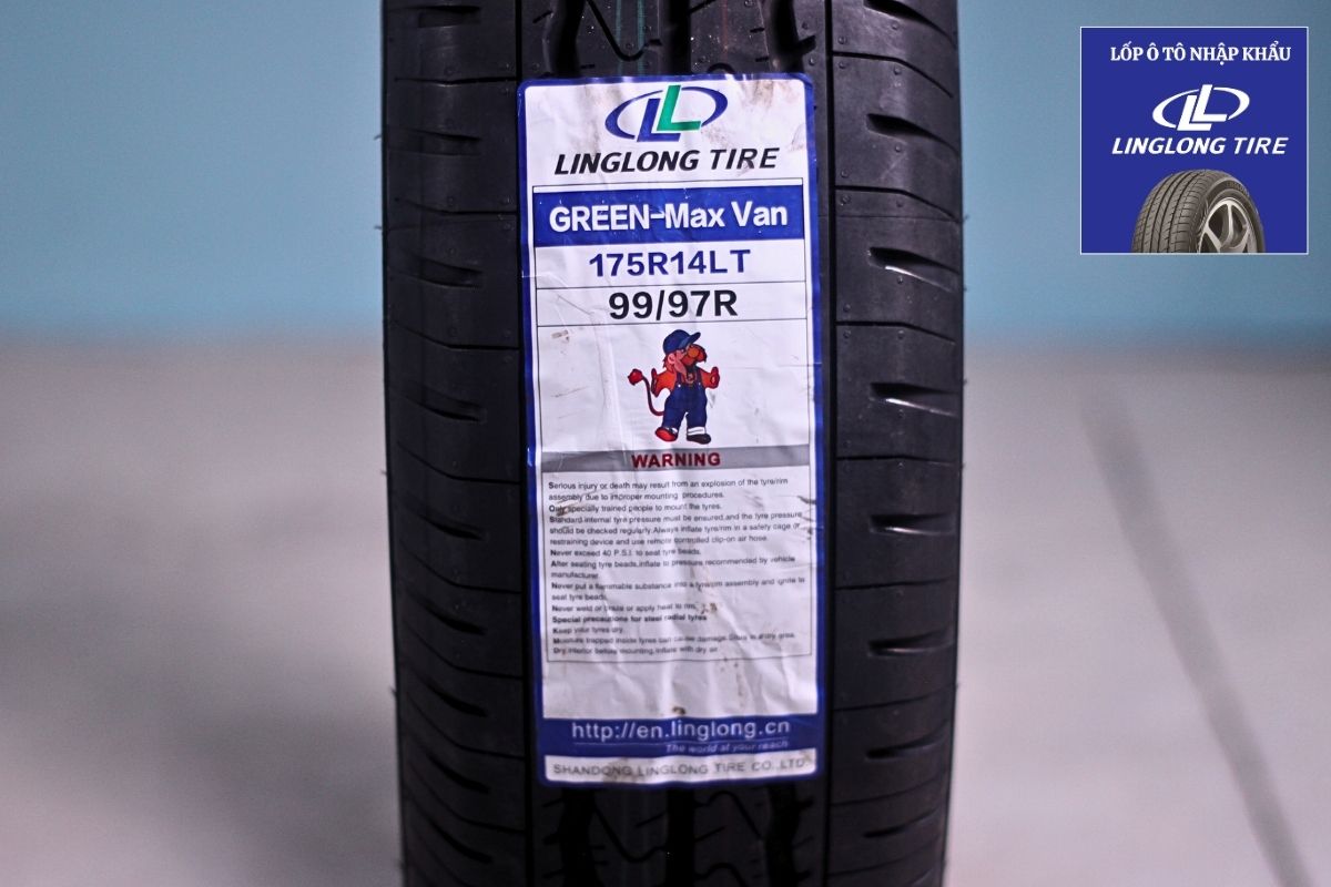 Vỏ lốp ô tô LingLong 175R14LT 8PR (HB) GREEN-Max Van
