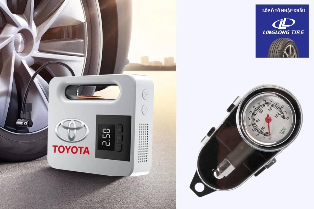 Chuẩn bị dụng cụ bơm lốp