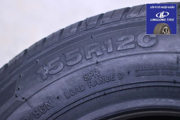 Vỏ lốp ô tô LingLong 155R12C 8 GREEN-Max Van