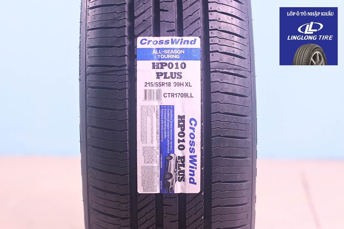 Các thông số kỹ thuật của vỏ lốp ô tô LingLong CrossWind 215/55R18 HP010 PLUS