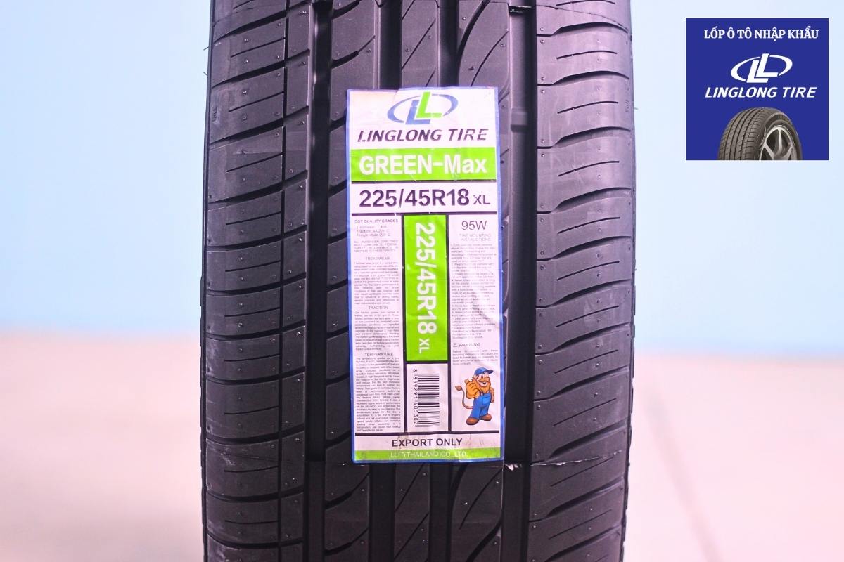 Các thông số kỹ thuật của vỏ lốp ô tô LingLong 225/45R18 GREEN-Max