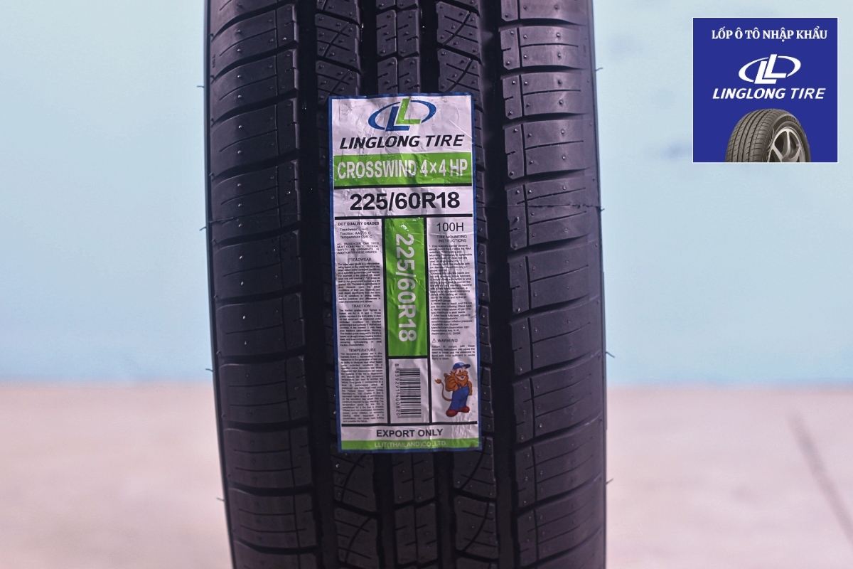 Các thông số kỹ thuật của vỏ lốp ô tô LingLong 225/60R18 CROSSWIND 4X4 HP