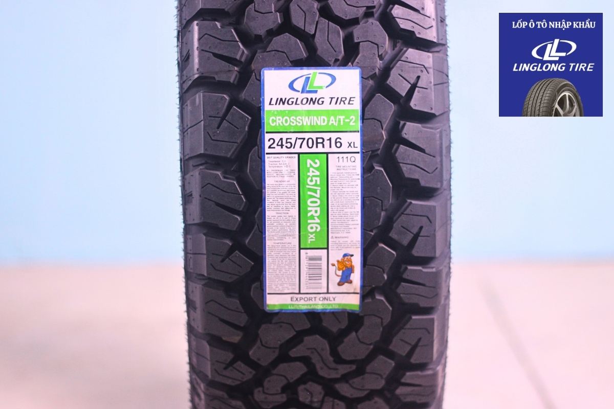Các thông số kỹ thuật của vỏ lốp ô tô LingLong 245/70R16 CROSSWIND AT-2