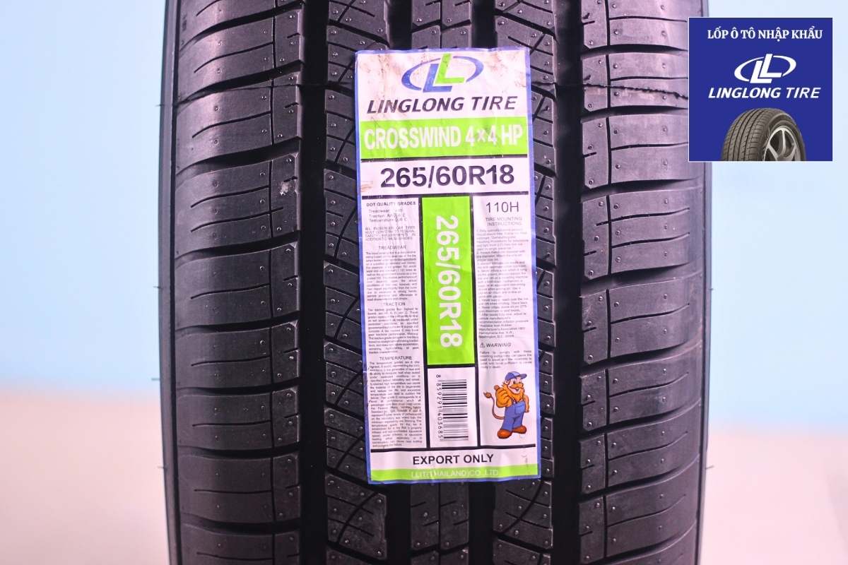 Các thông số kỹ thuật vỏ Lốp Ô Tô LingLong 265/60R18 CROSSWIND 4X4 HP
