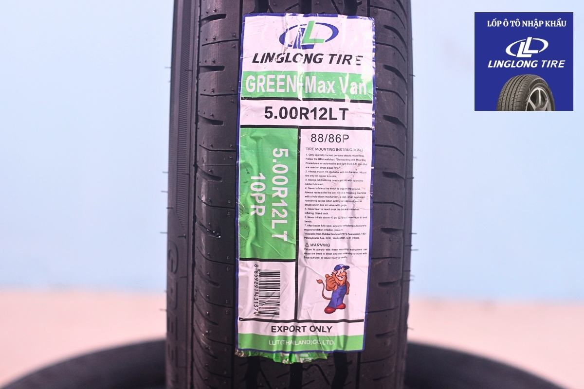 Vỏ lốp ô tô LingLong 5.00R12LT 10 GREEN-Max Van