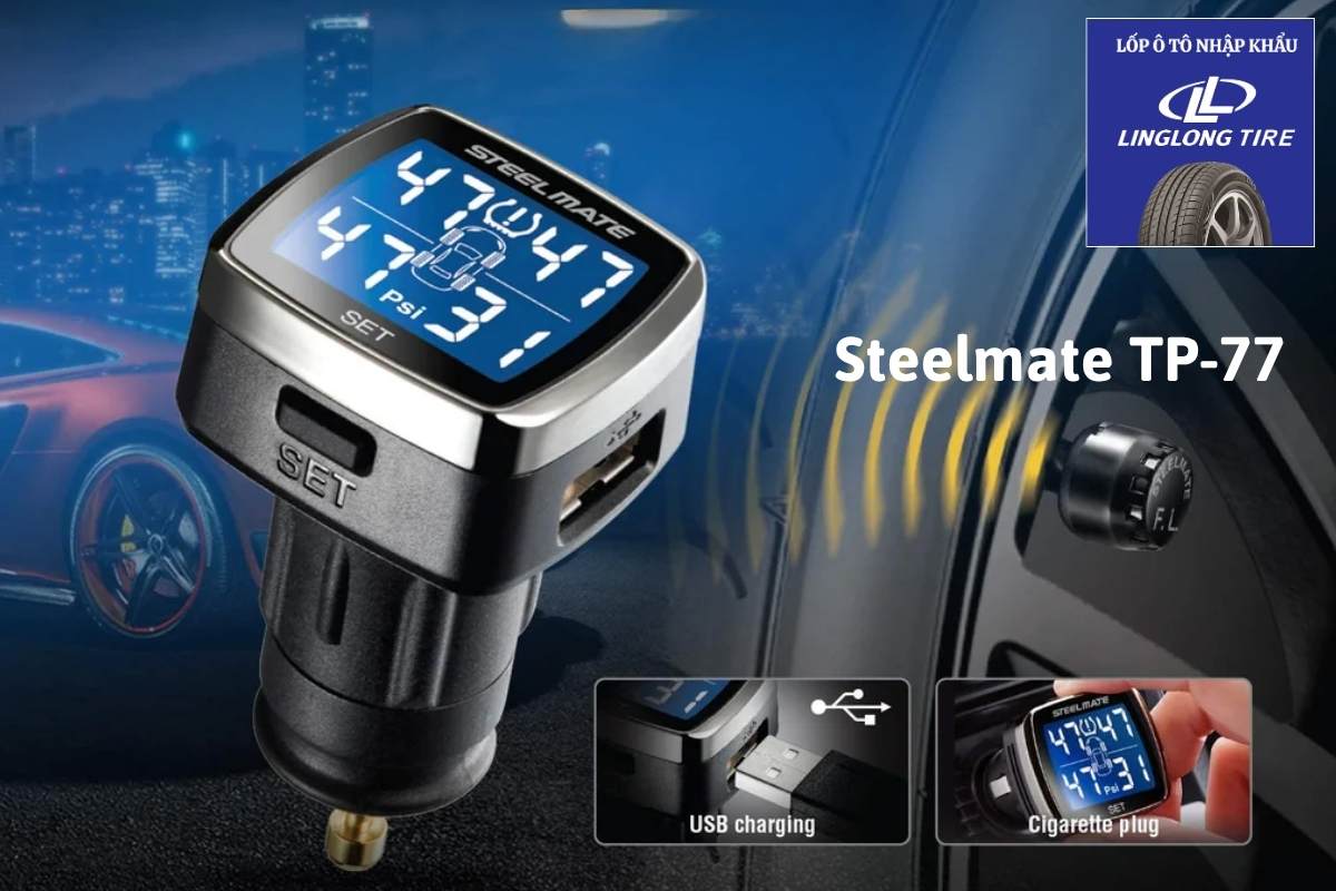 Cảm biến áp suất lốp Steelmate TP-77