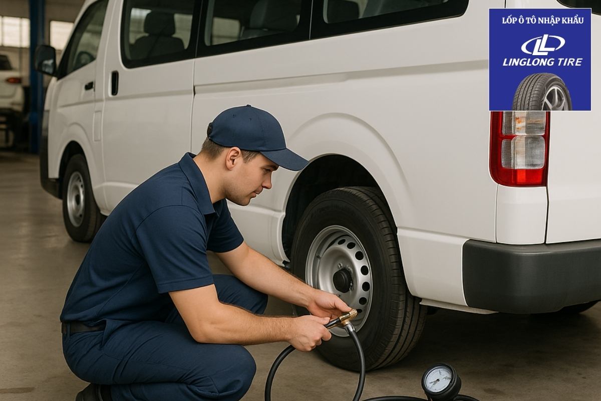 Tiêu chuẩn bơm lốp xe khách 16 chỗ và xe tải nhẹ